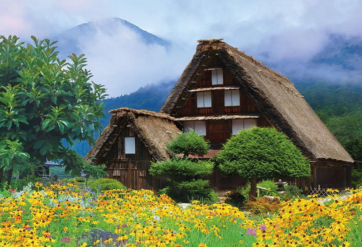 Jigsaw Puzzle - Shirakawa Go In Bloom Made In Japan (300 Pieces)