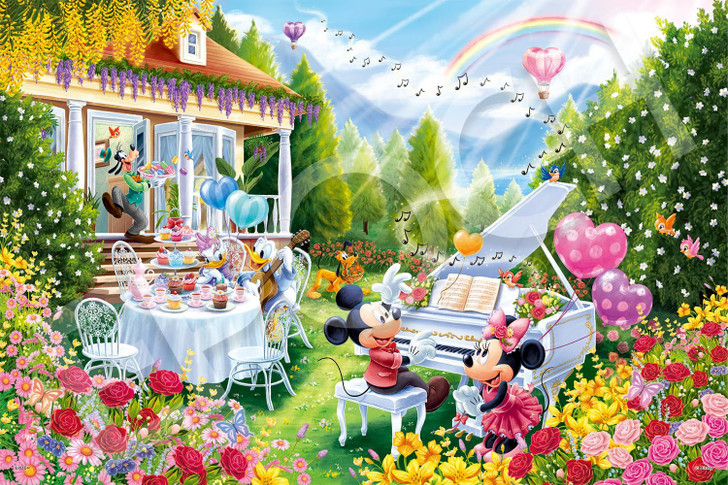 Jigsaw Puzzle - Disney Puzzle Decoration Collage Mickey And Friends Melody Of Love (1000 Pieces)