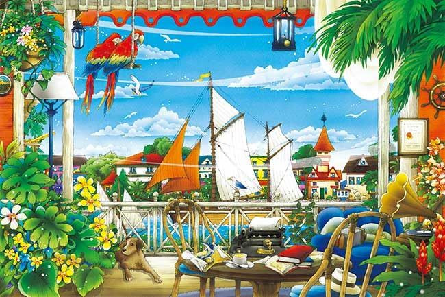 Jigsaw Puzzle - Caribbean Holiday Trade Wind Made In Japan Hiroyuki Keikawa (1000 Pieces)