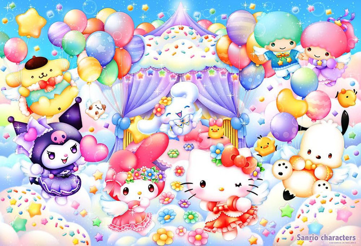 Jigsaw Puzzle - Made In Japan Beverly Sanrio Characters Angel Party (1000 Pieces)