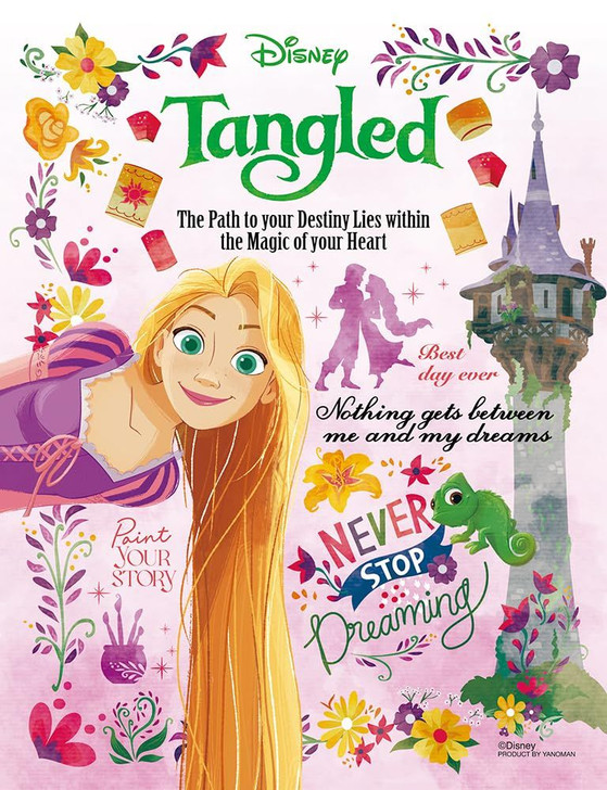 Jigsaw Puzzle - Made In Japan Puchi Puchi Light Series Disney Colorful Paints Rapunzel (300 Pieces)