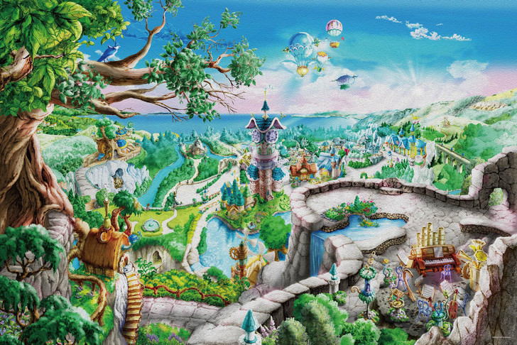 Jigsaw Puzzle - Canvas Style Morning World (1000 Pieces)