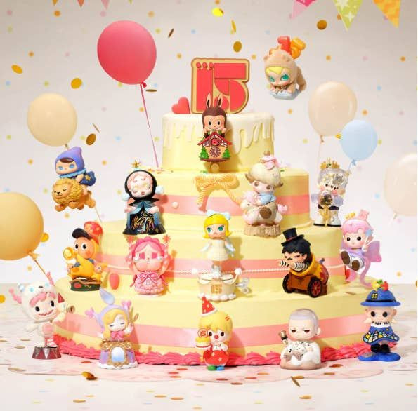 POP MART 15th アニバーサリー アソートボックス　シュリンク付き Celebrating Pop Mart 15th Anniversary Series Full Box (15pcs)