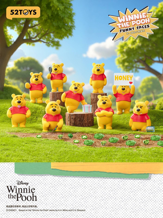 Blindbox Winnie The Pooh Funny Face Full Box (8pcs)
