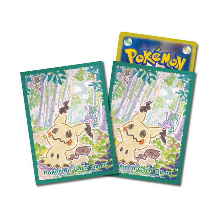 Pokemon Card Game TCG Deck Sleeves Crayon Mimikyu Blue
