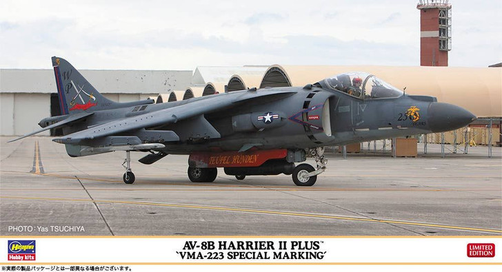 Hasegawa 1/48 AV-8B Harrier II Plus VMA-223 Special Marking Plastic Model