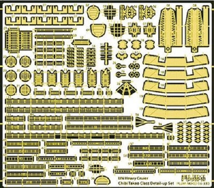 Fujimi TK 115016 Photo Etched Parts for Chibi-maru Kantai Fleet Takao Type