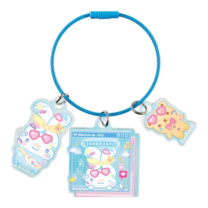 T's Factory Sanrio Aurora Wire Key Ring Decora Chic Cinnamoroll
