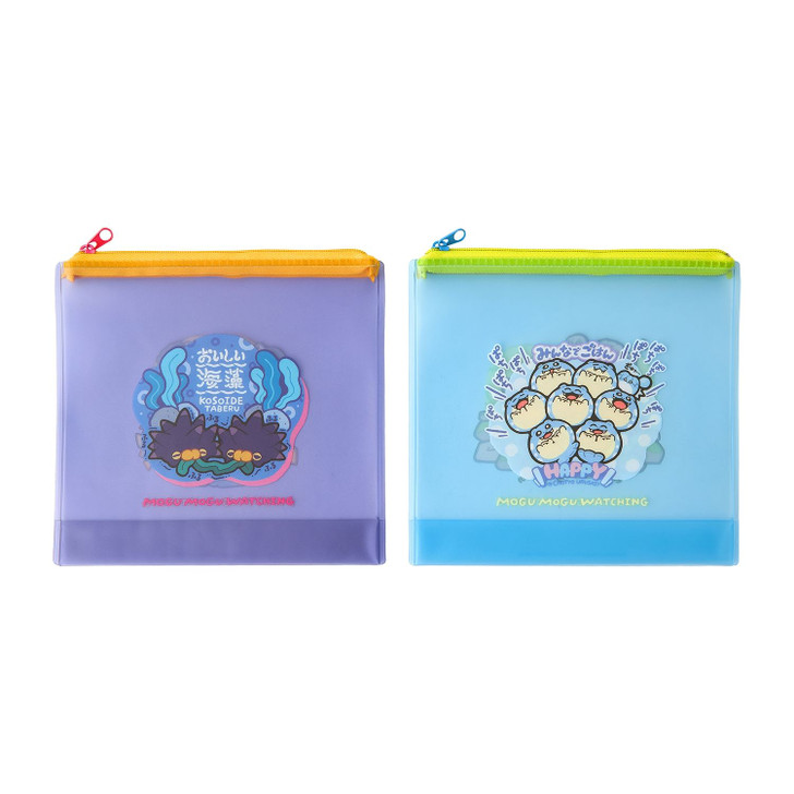Pokemon Center Original Clear Pouch 2-Piece Set Mogumogu Watching! Graveler Spheal Cofagrigus Pincurchin
