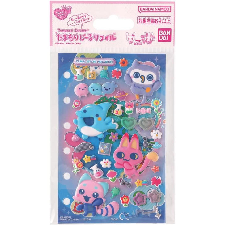 Bandai Tamagotchi Tamamori Sticker Paradise Ver. 1 Sticker Set