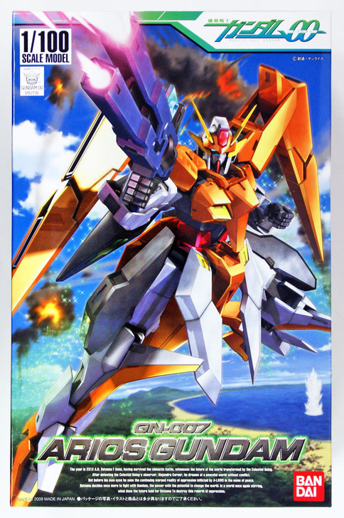 Bandai Gundam OO 577351 GN-007 ARIOS Gundam 1/100 Scale Kit (4543112577351)