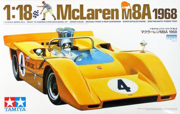 Tamiya 10008 McLaren M8A 1968 1/18 Scale Kit