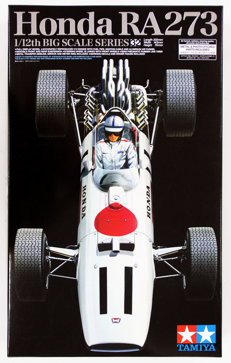 Tamiya 12032 Honda RA273 w/Photo-Etched Parts 1/12 Scale Kit (4950344963614)
