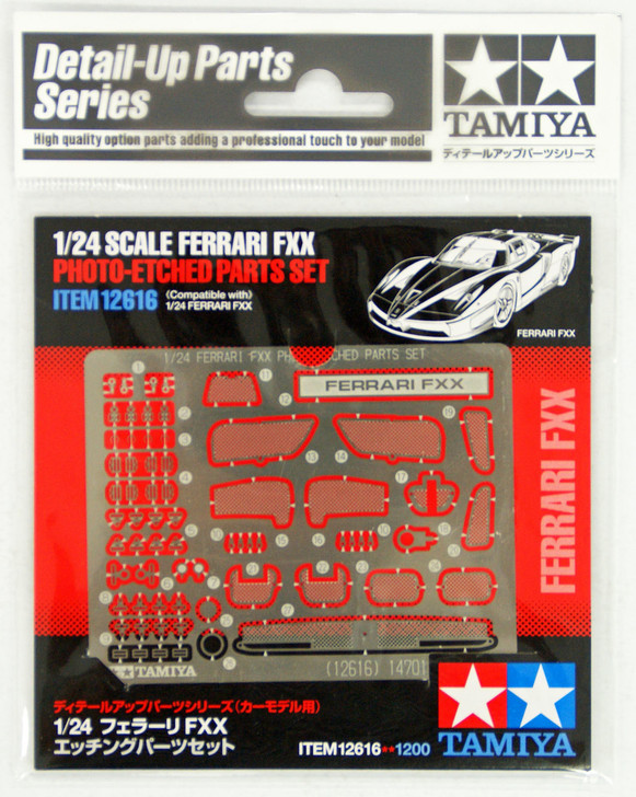 Tamiya 12616 Ferrari FXX Photo-Etched Parts Set 1/24 Scale Kit (4950344126163)