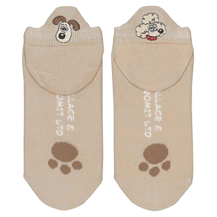 T's Factory Wallace And Gromit Back P Socks Gromit And Fluffles