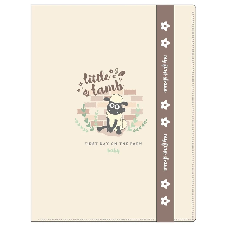 T's Factory Baby Shaun Logo Belt Six Pieces Plus One Clear File Ivory