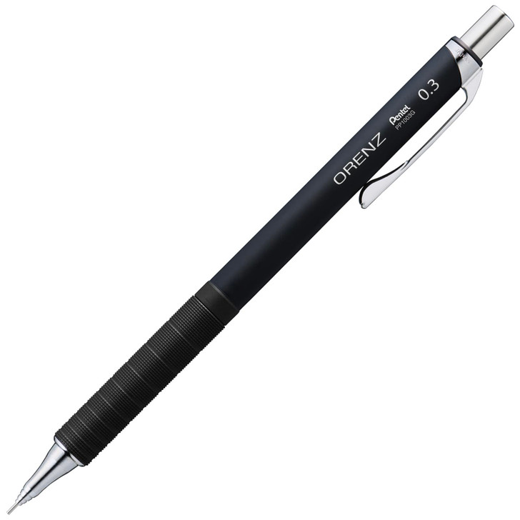 Pentel Mechanical Pencil Orenz Metal Grip Black Barrel XPP1003G2-RA