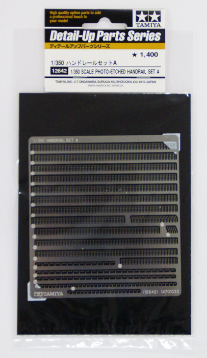 Tamiya 12642 Photo Etched Handrail Set A 1/350 Scale Kit (4950344126422)
