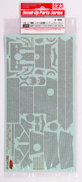 Tamiya 12646 Zimmerit Coating Sheet Panther Ausf.G Early Prod. 1/35 Scale Kit (4950344126460)