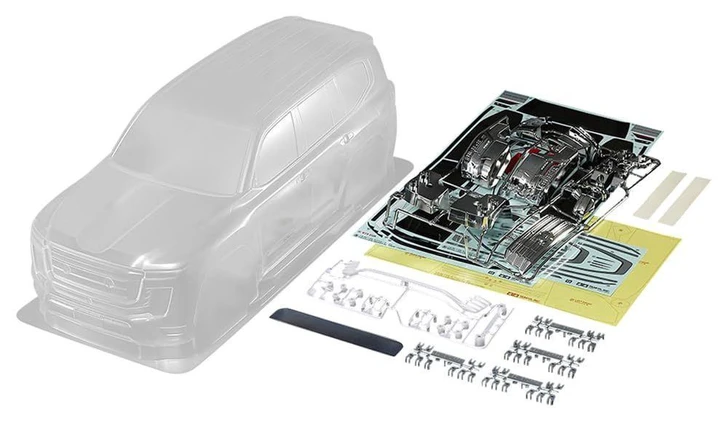  Tamiya 51691 (SP1691) 1/10 RC Toyota Land Cruiser 300 Unpainted Spare Body Set 