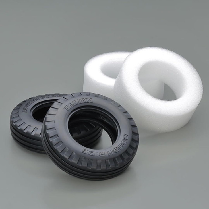 Tamiya Rc Spare Parts No. 1716 Sp 1716 Rough Ride Rib Tire 2 Pieces 51716