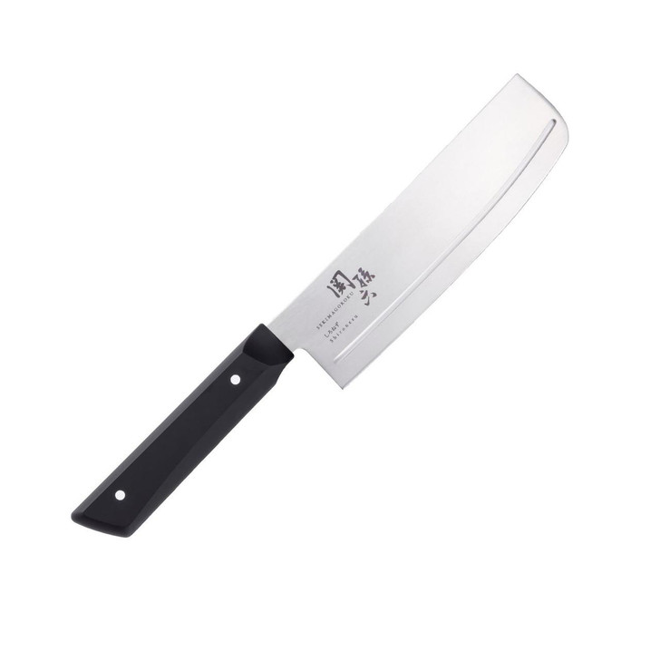 Kai Seki Magoroku Nakiri Knife Right Handed With Rib Line Light