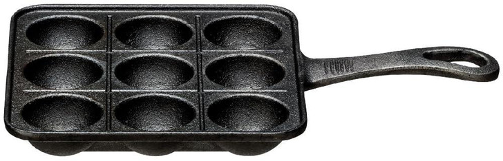 Kai Ishigaki Sangyo Takoyaki Maker 9 Hole Pan 3963 Black Cast Iron 