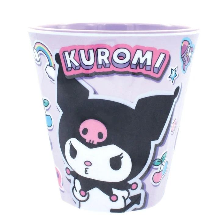  T's Factory Sanrio Melamine Cup PetaPeta Stickers Kuromi 