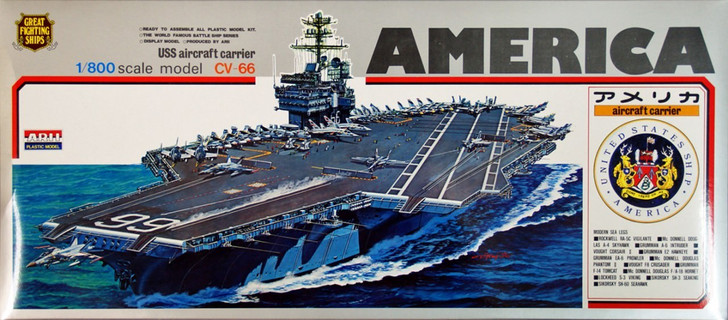 Arii-11 618110 USS Aircraft Carrier America CVA/CV-66 1/800 Scale Kit (Microace) (4968279618110)