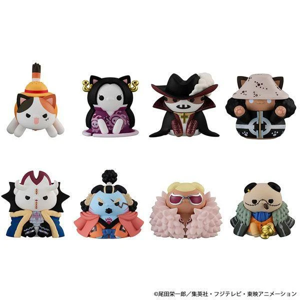 Megahouse MegaHouse Mega Cat Project One Piece Nyan Piece Nyaan! Luffy And The Seven Warlords Of The Sea BOX (8pcs) (Rerelease) 