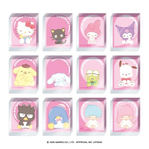 Ensky Sanrio Characters Acrylic Block Full Box 