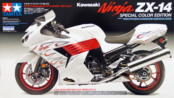 Tamiya 14112 Kawasaki Ninja ZX-14 Special Color Edition 1/12 Scale Kit