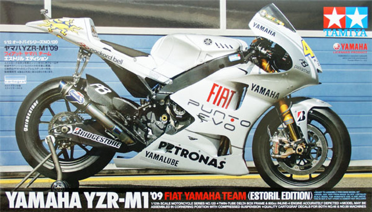 Tamiya 14120 YZR-M1 2009 Fiat Yamaha Team Estoril 1/12 Scale Kit