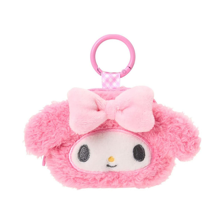  Sanrio My Melody Face Shaped Mini Pouch With Carabiner 015687 