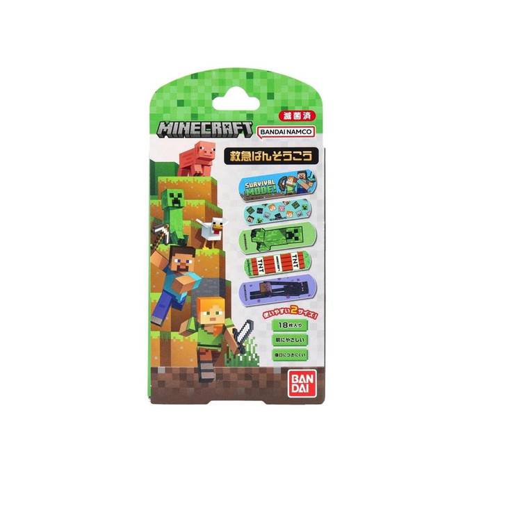 Bandai Minecraft Nikkori Ban Adhesive Bandage