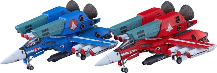  Max Factory PLAMAX PX-20 VF-1J Super Fighter Valkyrie Max & Milia The Galaxy's Set Plastic Model (Macross) 