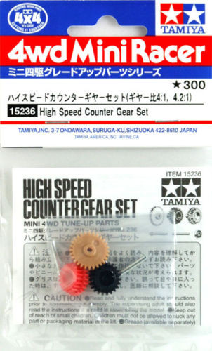 Tamiya 15236 Mini 4WD High Speed Counter Gear Set - Plaza Japan