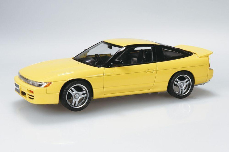  Aoshima Rakupla Snap Car Nissan SilEighty Custom Yellow Plastic Model 