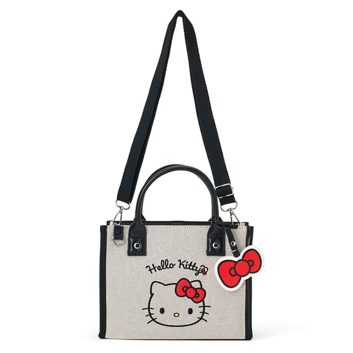 Sanrio Hello Kitty Square 2-Way Bag With Charm 011037