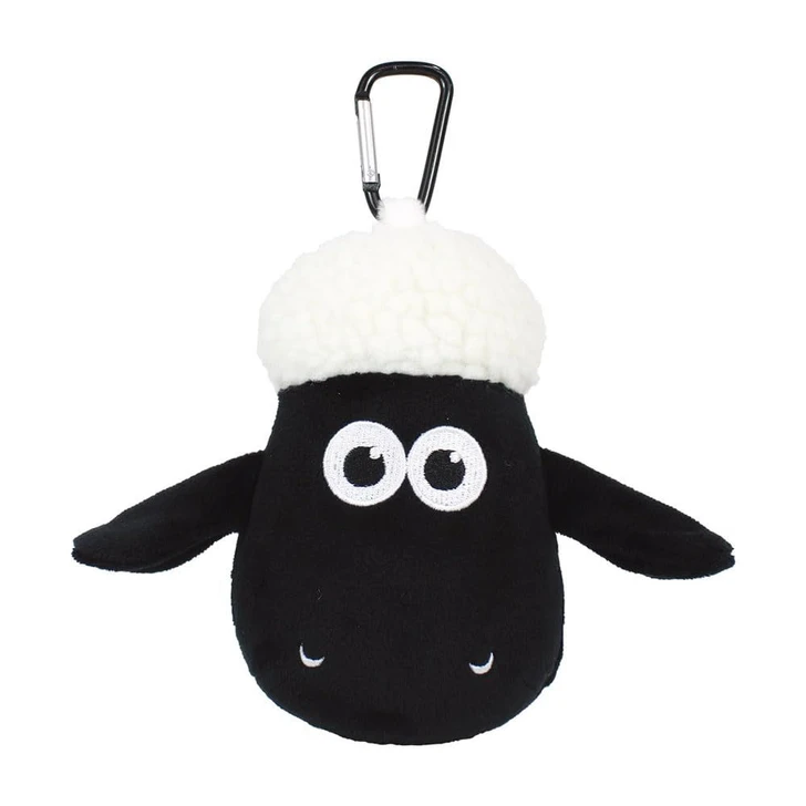 T's Factory Shaun The Sheep Plush With Carabiner Zipper Emcee Shaun