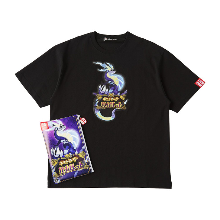 Pokemon Center Original Package T-Shirt In Pouch Pokemon Violet Unisex M