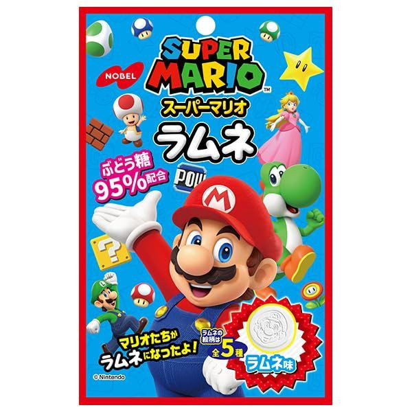 Super Mario Ramune Ramune Flavor Nobel Confectionery