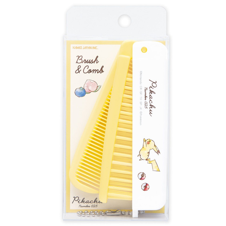 Pokemon Center Original Foldable Brush And Comb / Pikachu