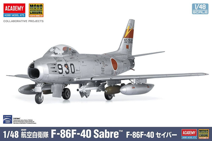 ACADEMY 1/48 JASDF F-86F-40 Sabre Plastic Model