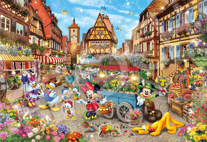 Jigsaw Puzzle Mickey & Friends - Romantic Journey - (300 Pieces)