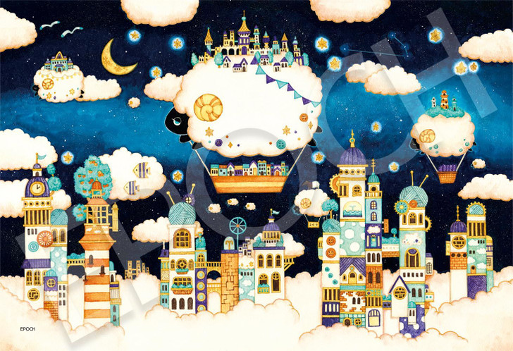 Jigsaw Puzzle Town of Dreaming Sheep (300 Pieces)