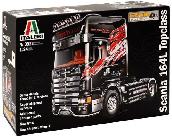 Platz Italeri: 1/24 Scania 164 L Topclass Tractor Head Plastic Model (Rerelease)