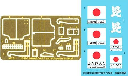 1/35 JGSDF Type 96 Armored Personnel Carrier Upgrade Parts B(back-Order)