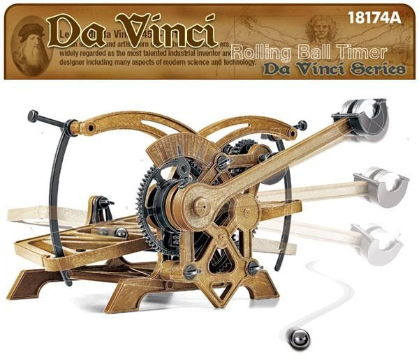 Other Leonardo Da Vinci Manuscript Rolling Ball Timer Plastic Model