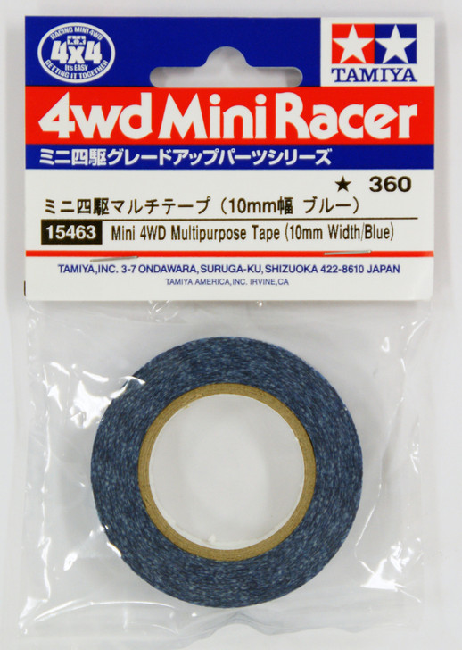 Tamiya 15463 Mini 4WD Multipurpose Tape (10mm Width/Blue) (4950344154630)